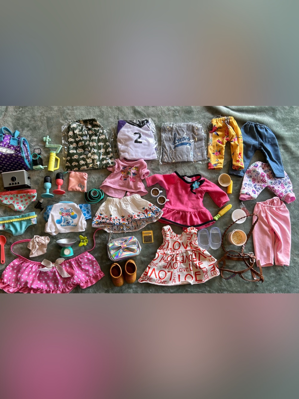 18" & 14” Doll clothes dresses accessories fits American Girl OG Battat Etc